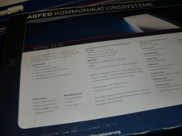 AS 43 TK-Anlage / Basis Universal-Telefonanlage